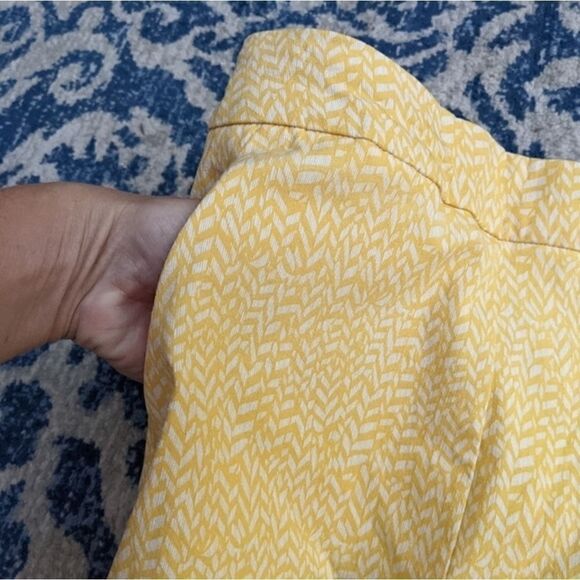 Renuar yellow and white print dress pants size 2 - Picture 6 of 14